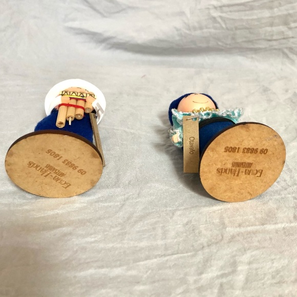 ECUA HANDS-DOLLS miniature handmade Woven Wool doll characters size 2x4 NWOT - Picture 8 of 9